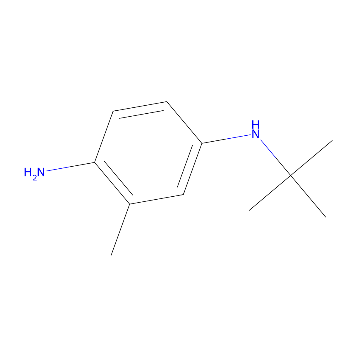 N1-tert-butyl-3-methylbenzene-1,4-diamine molecular structure, CAS 1155909-42-4