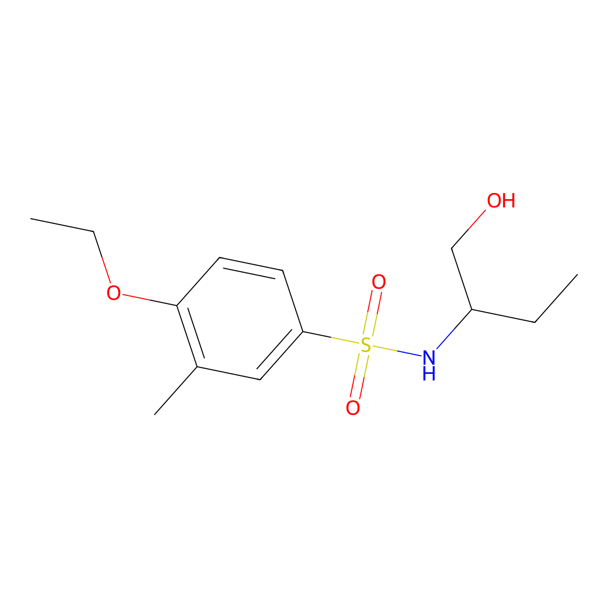 [(4-Ethoxy-3-methylphenyl)sulfonyl](1-ethyl-2-hydroxyethyl)amine molecular structure, CAS 1155928-37-2