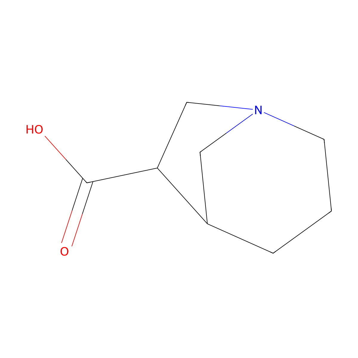 1-Azabicyclo[3.2.1]octane-6-carboxylicacid,exo-(9CI) molecular structure, CAS 115595-01-2