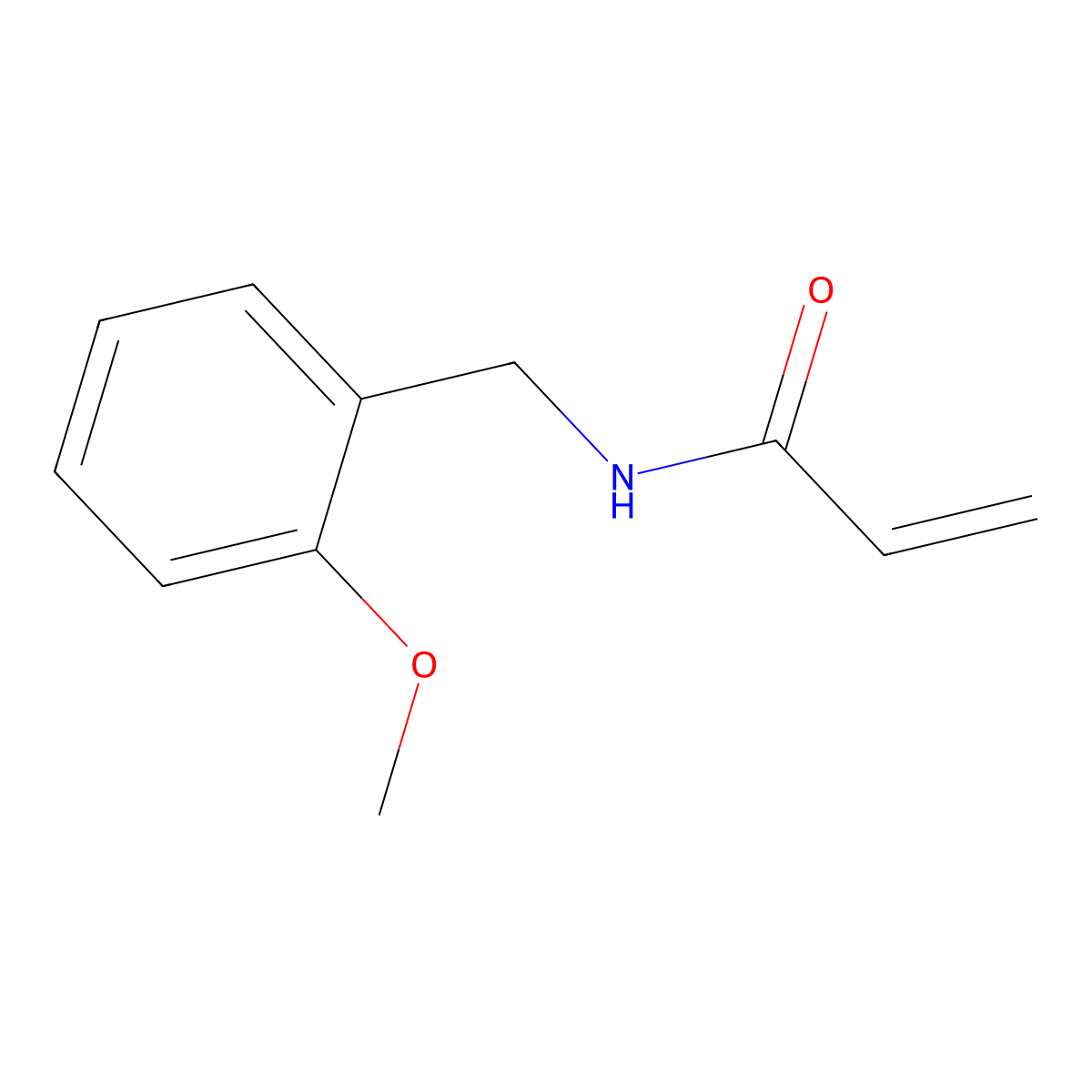 N-[(2-methoxyphenyl)methyl]prop-2-enamide molecular structure, CAS 1155978-96-3