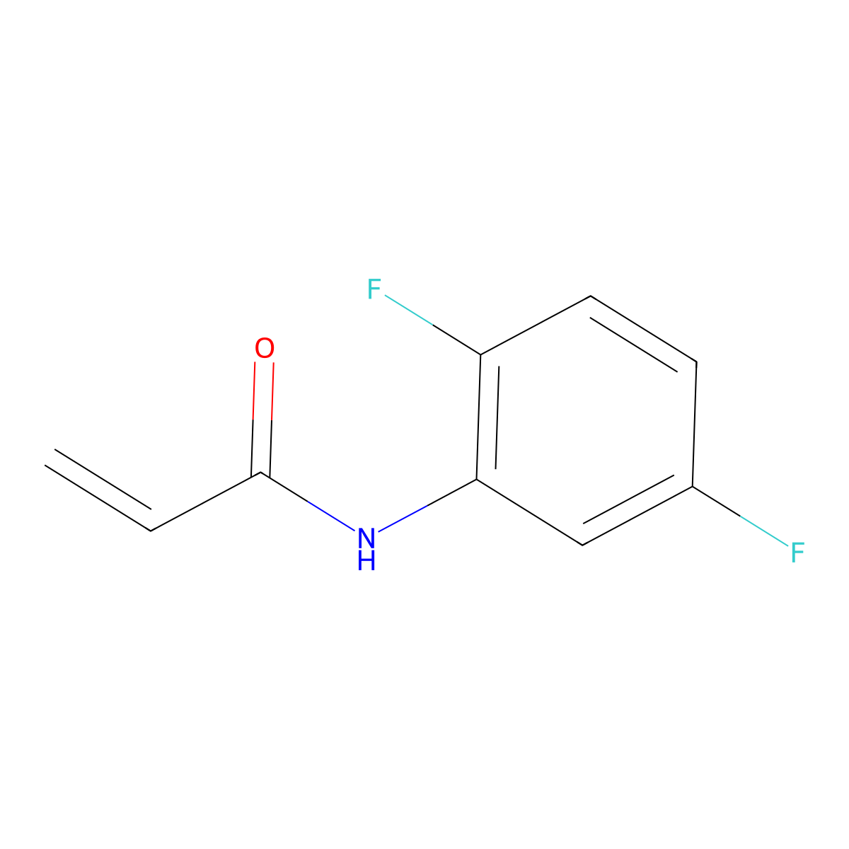 N-(2,5-difluorophenyl)prop-2-enamide molecular structure, CAS 1155980-04-3