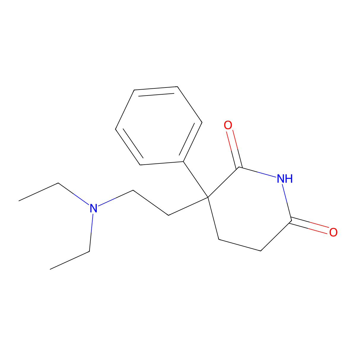 Phenglutarimide molecular structure, CAS 1156-05-4