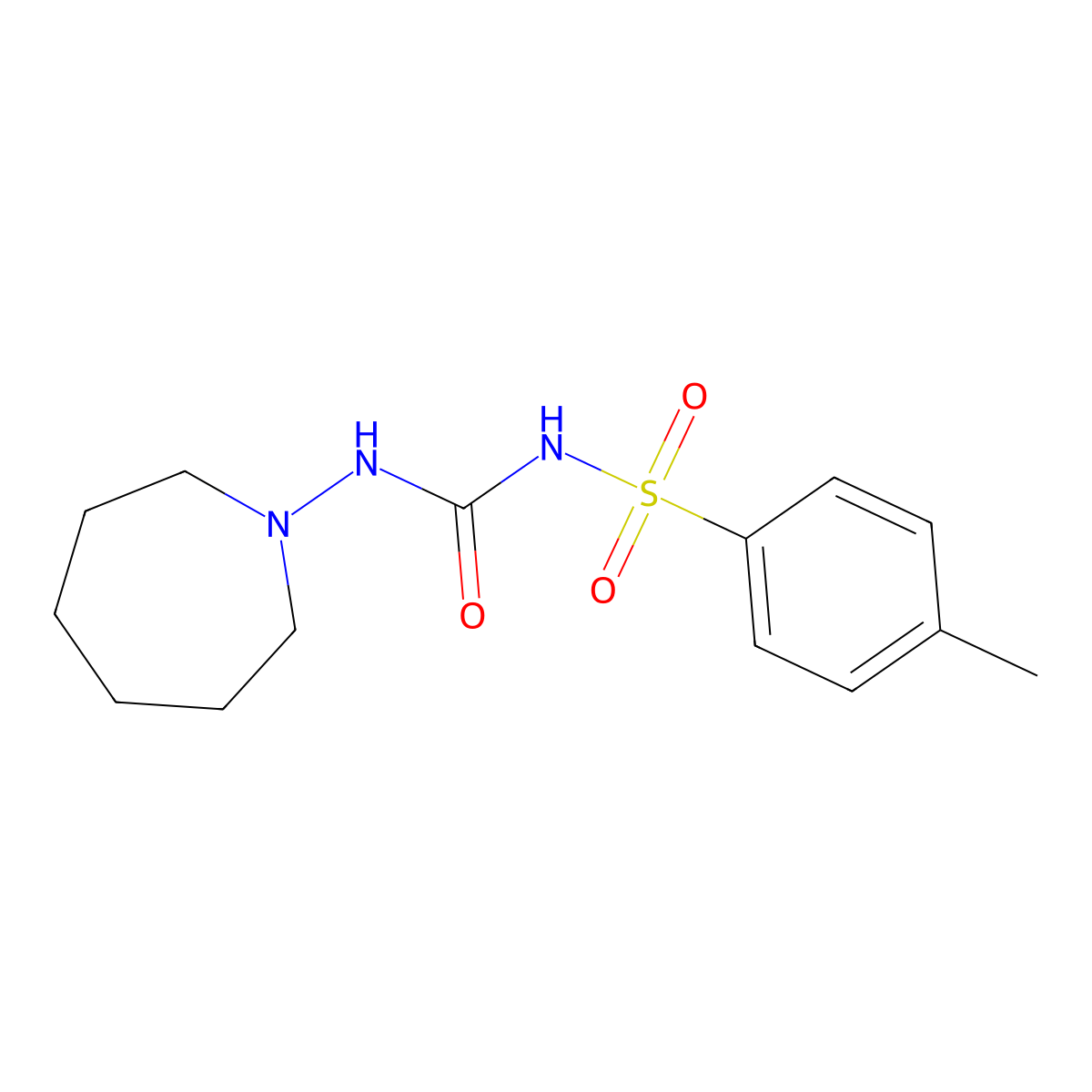 Tolazamide molecular structure, CAS 1156-19-0