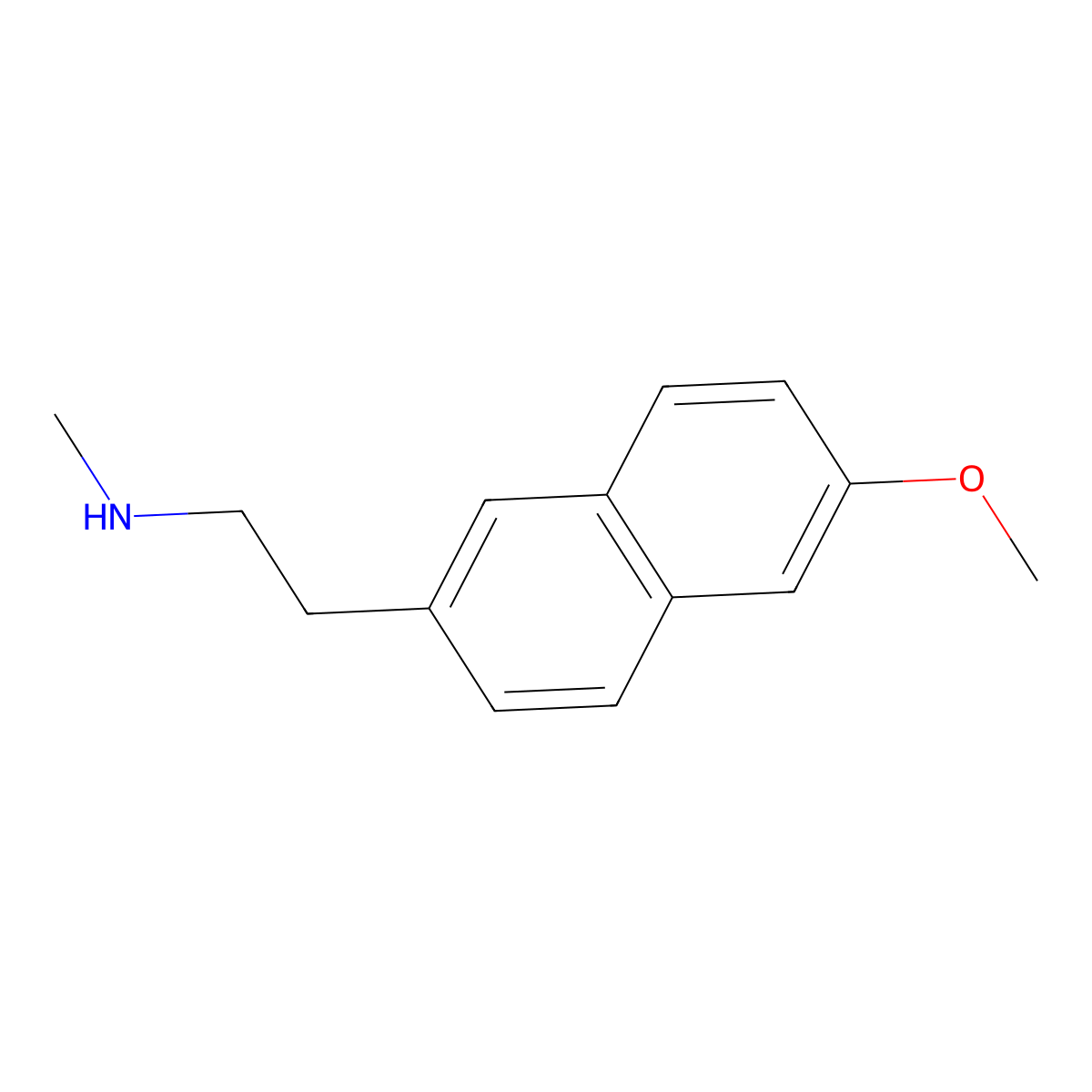 [2-(6-Methoxynaphthalen-2-yl)ethyl](methyl)amine molecular structure, CAS 115600-29-8