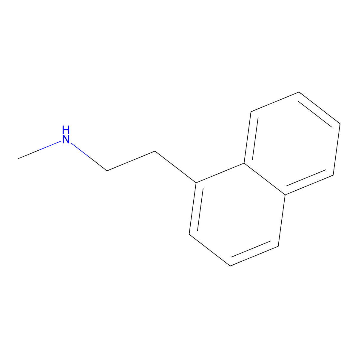 Methyl[2-(naphthalen-1-yl)ethyl]amine molecular structure, CAS 115600-36-7