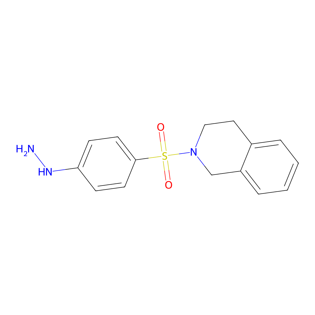 2-[(4-Hydrazinophenyl)sulfonyl]-1,2,3,4-tetrahydroisoquinoline molecular structure, CAS 1156001-62-5