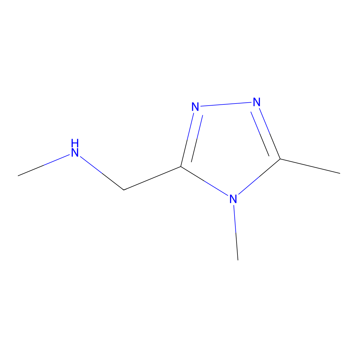 [(dimethyl-4H-1,2,4-triazol-3-yl)methyl](methyl)amine molecular structure, CAS 1156034-79-5