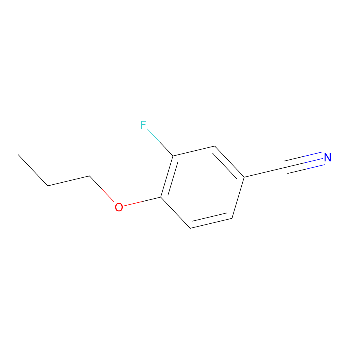 3-Fluoro-4-propoxybenzonitrile molecular structure, CAS 1156037-87-4