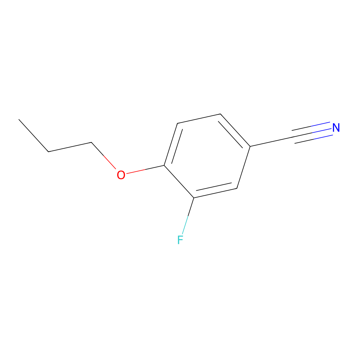 3-Fluoro-4-propoxybenzonitrile molecular structure, CAS 1156037-87-4