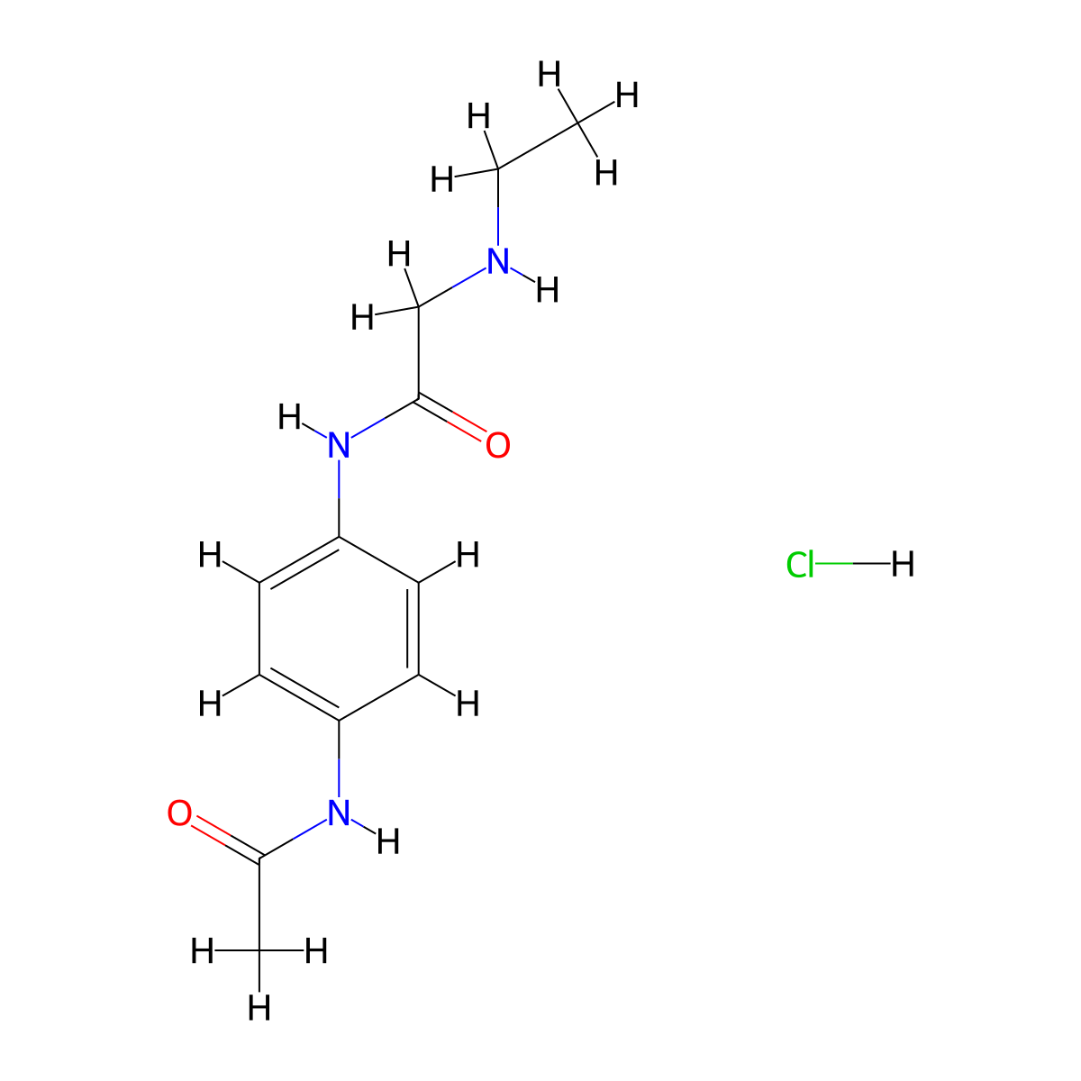 N-(4-acetamidophenyl)-2-(ethylamino)acetamide hydrochloride molecular structure, CAS 1156040-23-1