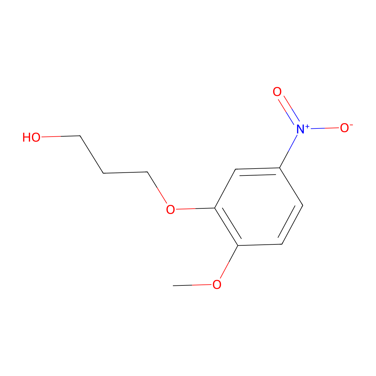 3-(2-Methoxy-5-nitrophenoxy)propan-1-ol molecular structure, CAS 1156068-41-5