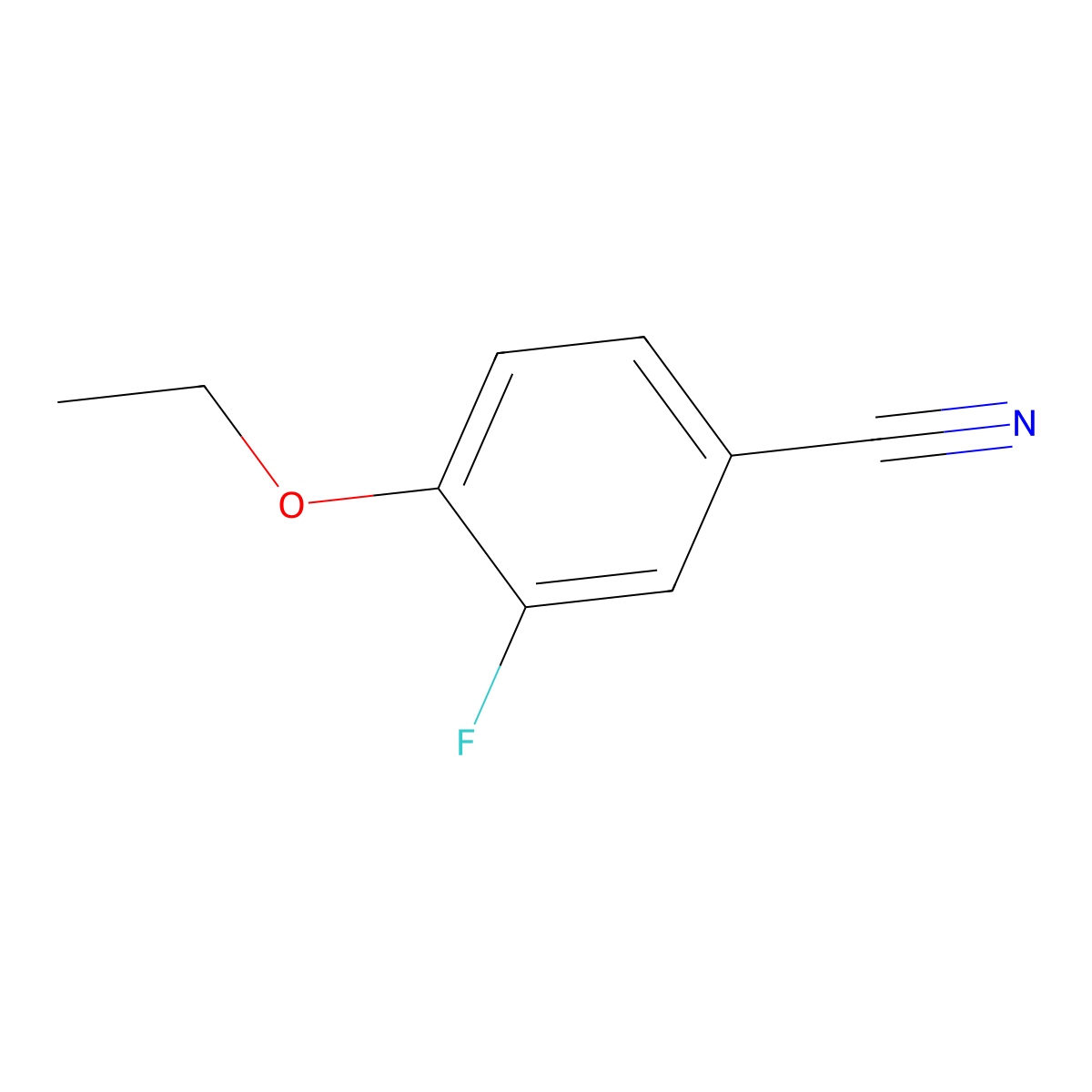 4-Ethoxy-3-fluorobenzonitrile molecular structure, CAS 1156079-46-7