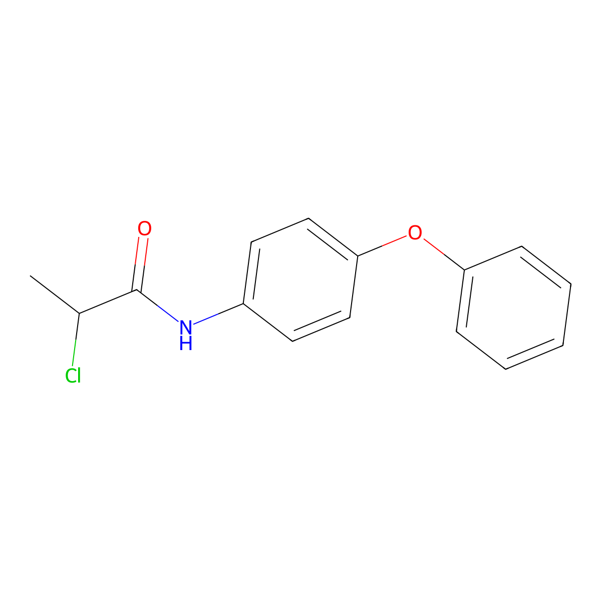 2-chloro-N-(4-phenoxyphenyl)propanamide molecular structure, CAS 115608-99-6