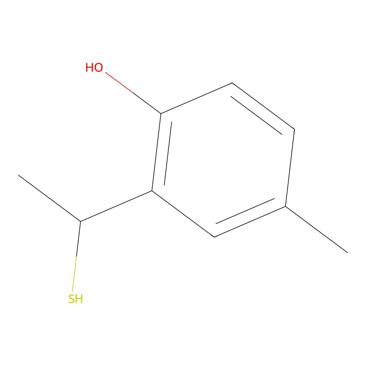 4-Methyl-2-(1-sulfanylethyl)phenol molecular structure, CAS 1156101-33-5