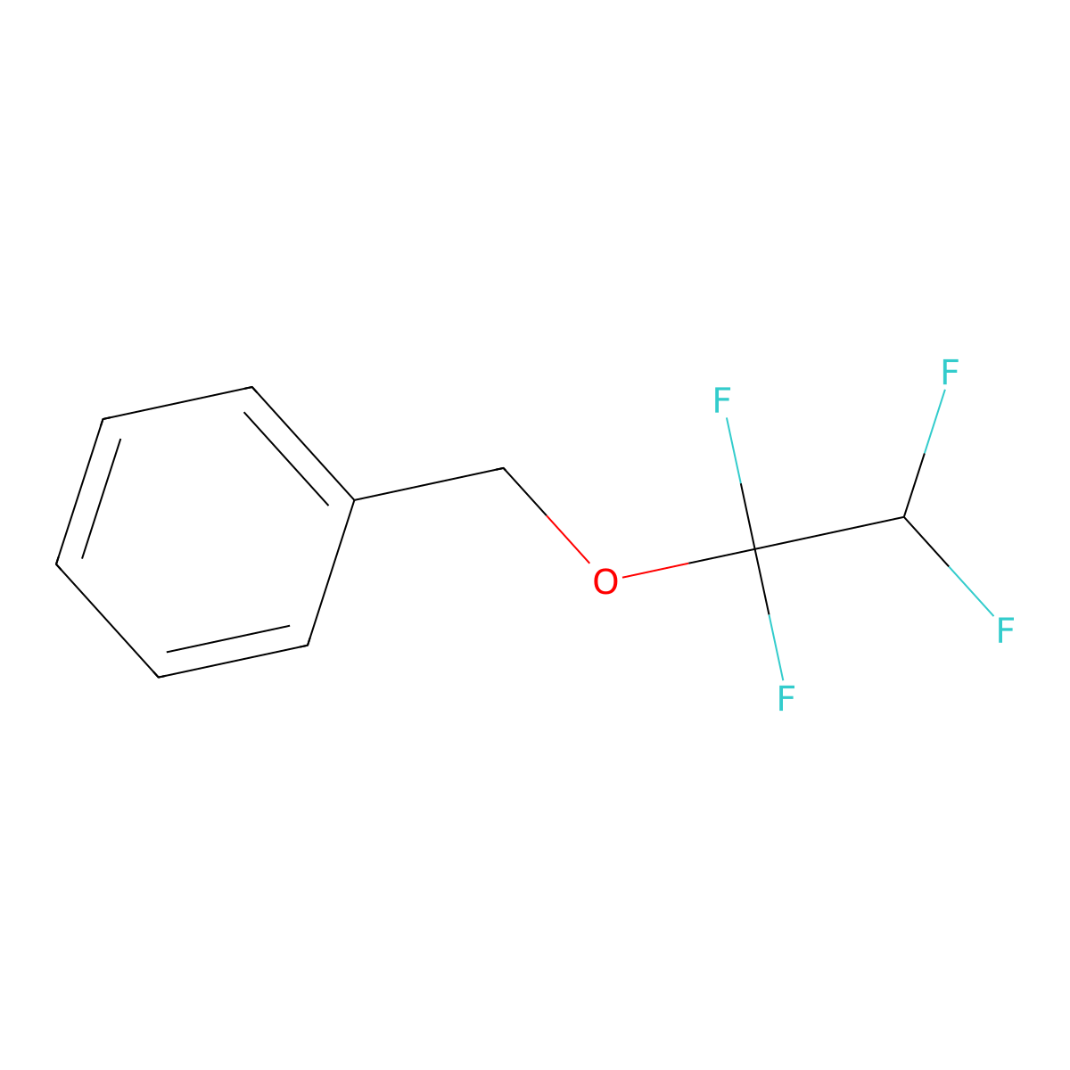 1,1,2,2-Tetrafluoroethyl benzyl ether molecular structure, CAS 115611-57-9