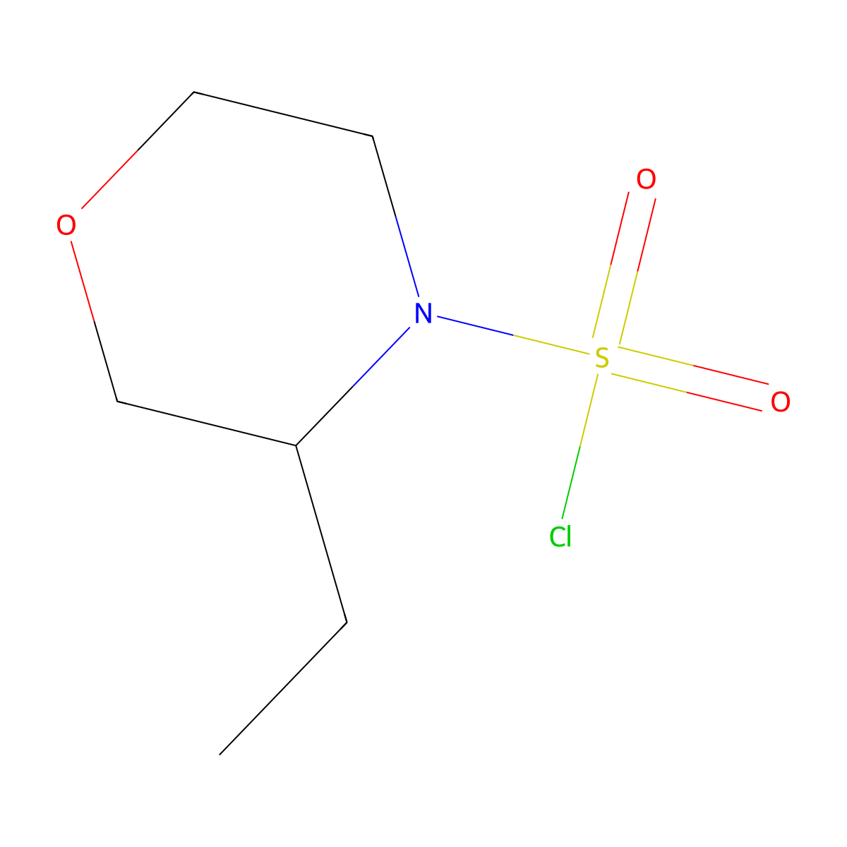 3-Ethylmorpholine-4-sulfonyl chloride molecular structure, CAS 1156125-25-5
