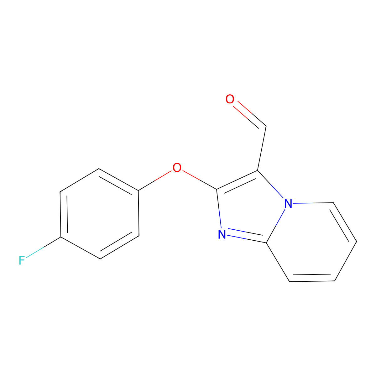 2-(4-Fluorophenoxy)imidazo[1,2-a]pyridine-3-carbaldehyde molecular structure, CAS 1156131-66-6
