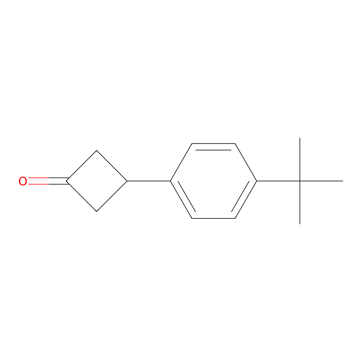 3-(4-Tert-butylphenyl)cyclobutan-1-one molecular structure, CAS 115614-42-1
