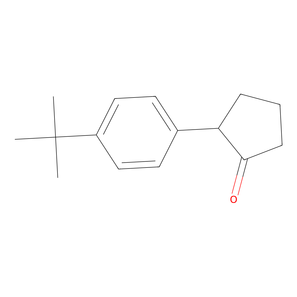2-(4-(Tert-butyl)phenyl)cyclopentan-1-one molecular structure, CAS 115614-49-8