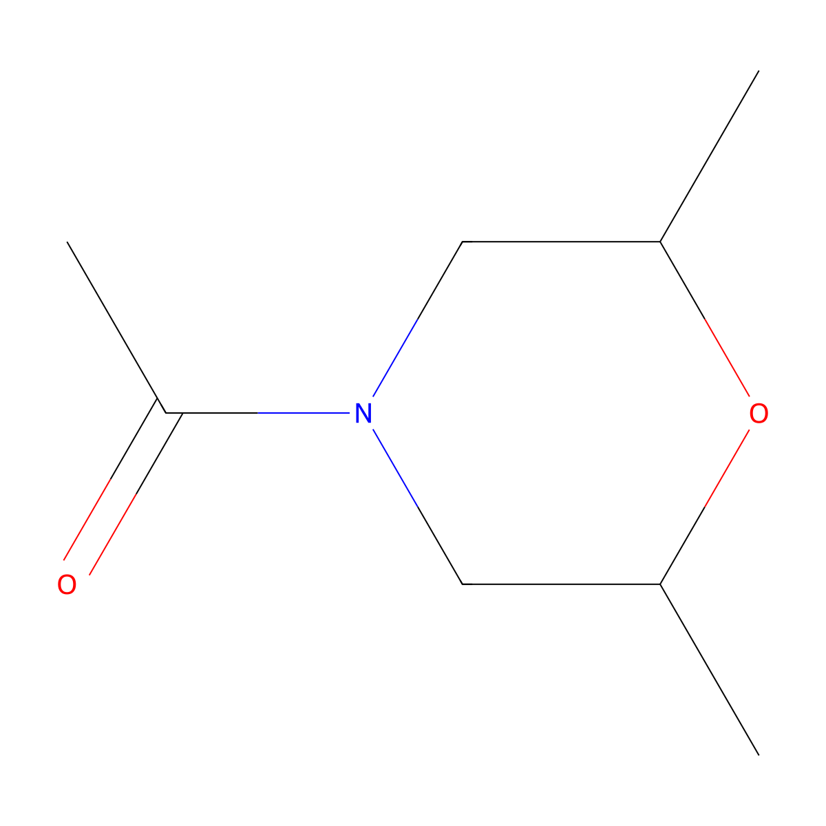 Morpholine, 4-acetyl-2,6-dimethyl-, cis-(9CI) molecular structure, CAS 115614-51-2
