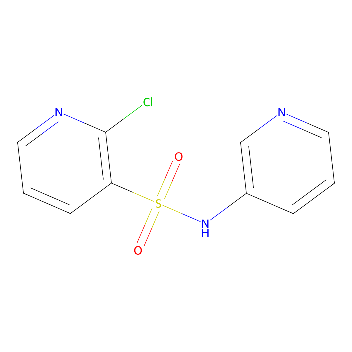 2-chloro-N-(pyridin-3-yl)pyridine-3-sulfonamide molecular structure, CAS 1156140-45-2