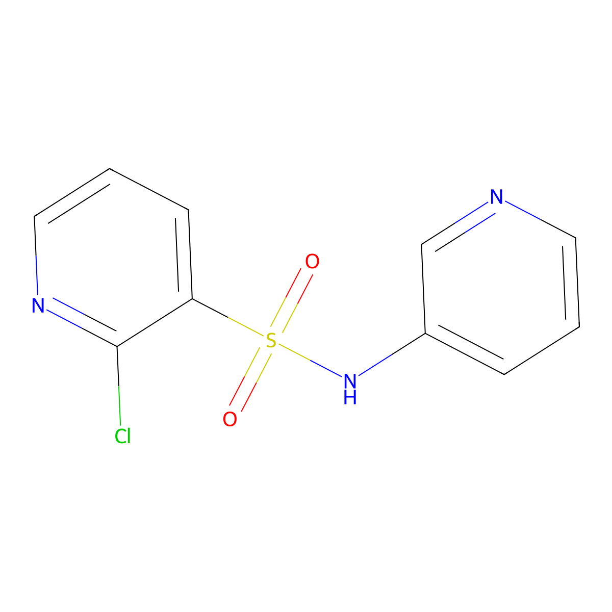 2-chloro-N-(pyridin-3-yl)pyridine-3-sulfonamide molecular structure, CAS 1156140-45-2