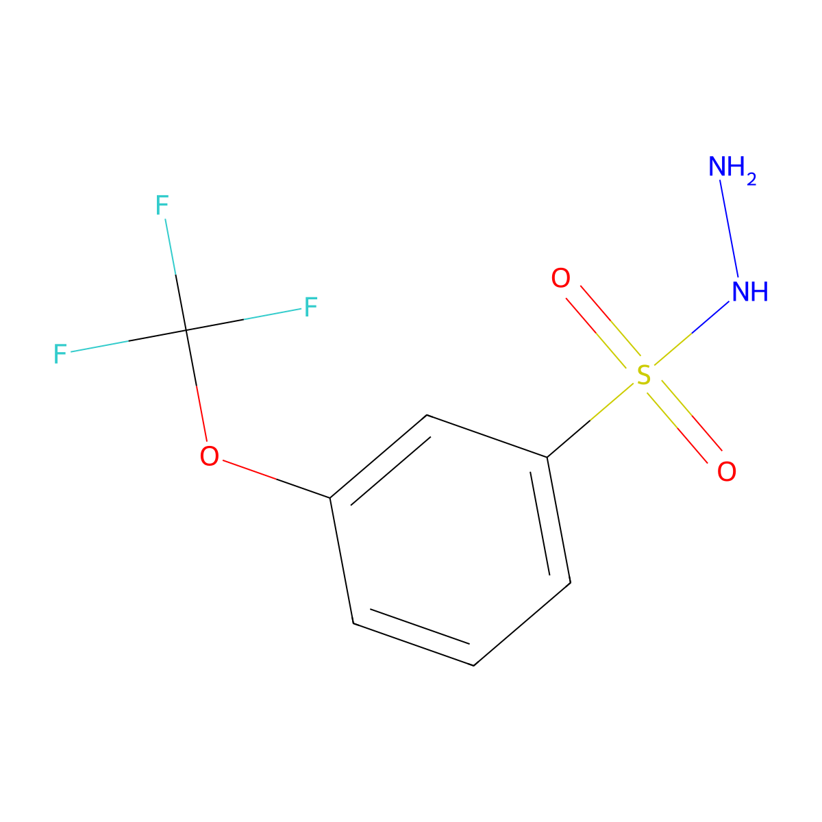 3-(Trifluoromethoxy)benzenesulfonohydrazide molecular structure, CAS 1156144-63-6