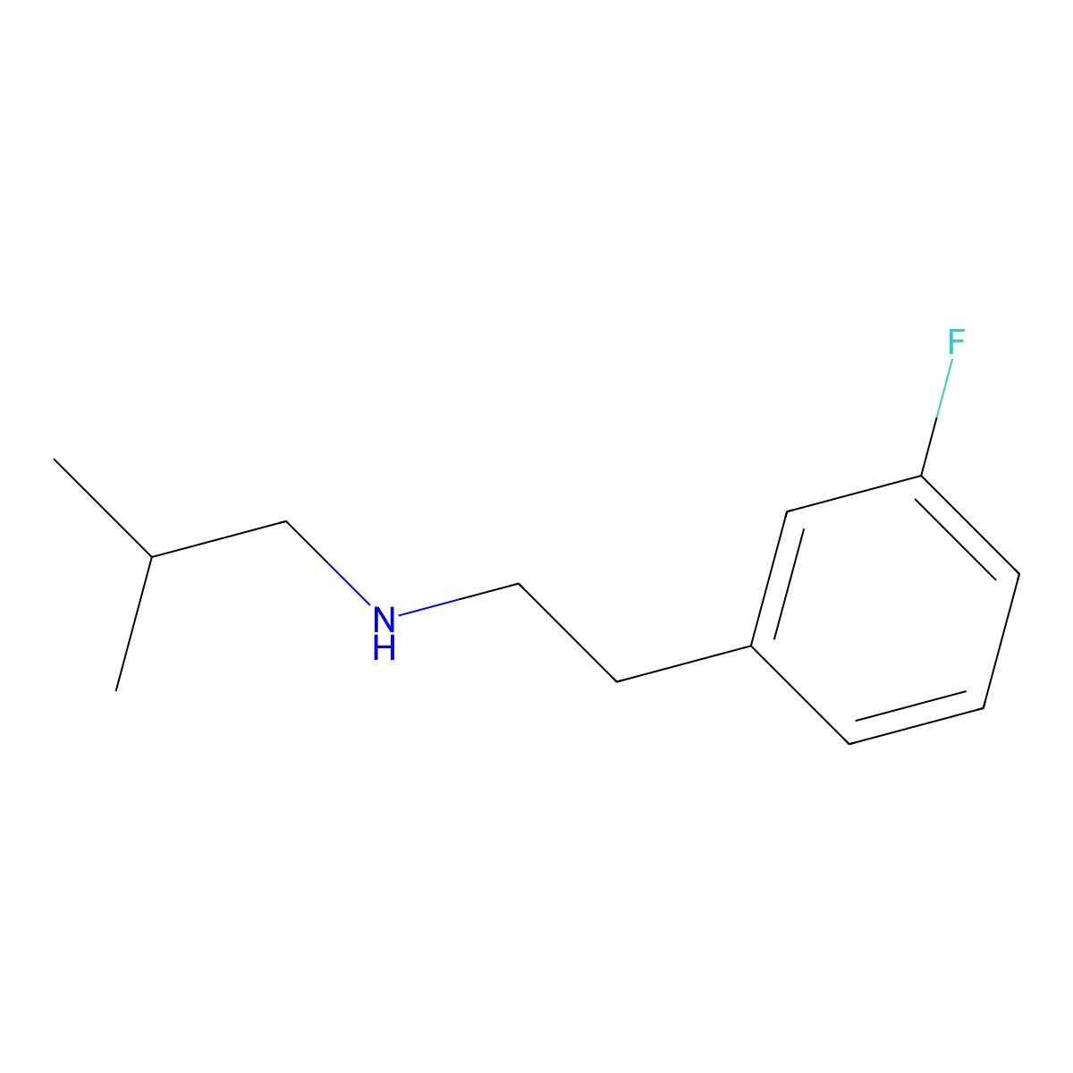 [2-(3-Fluorophenyl)ethyl](2-methylpropyl)amine molecular structure, CAS 1156145-09-3