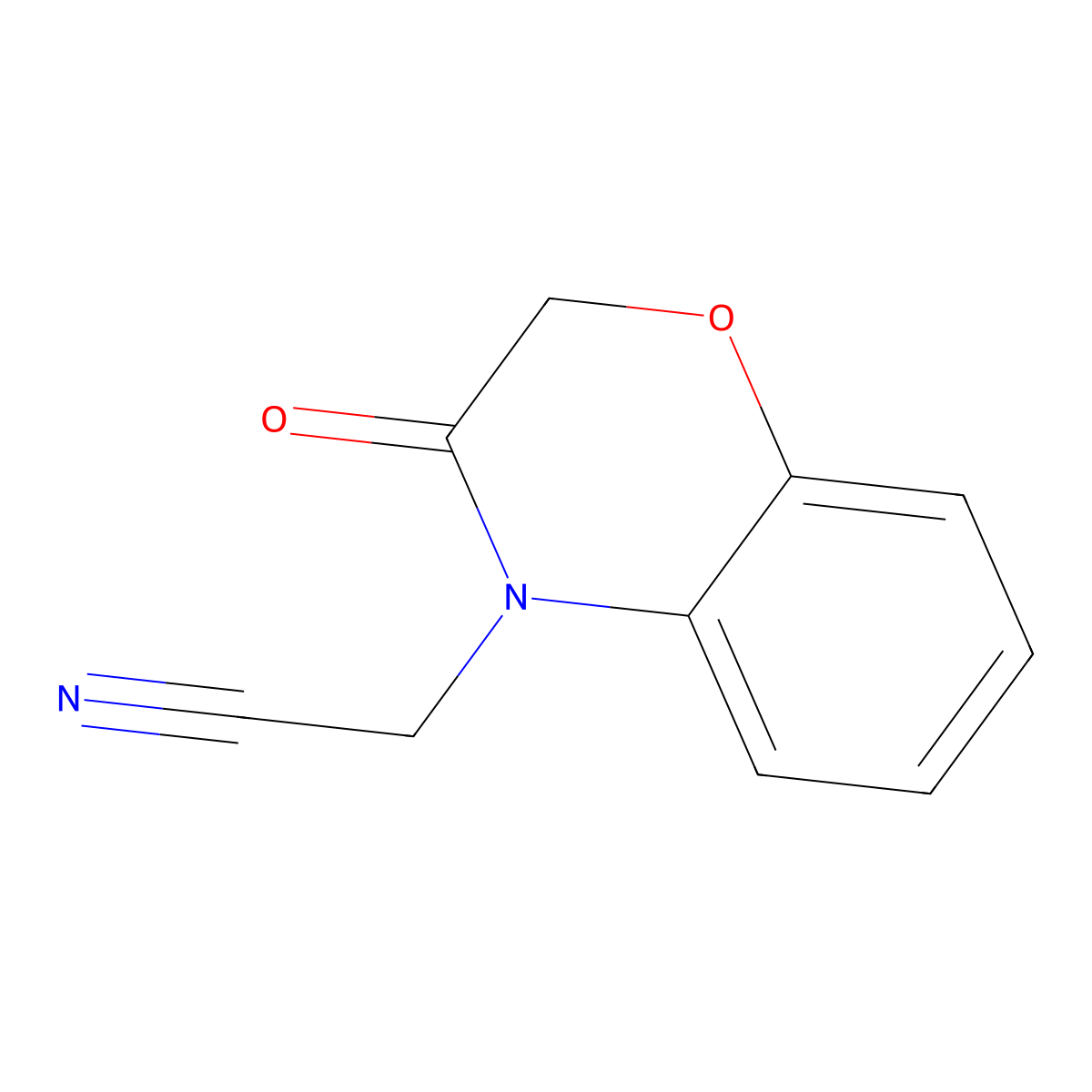4-(Cyanomethyl)-2H-1,4-benzoxazin-3(4H)-one molecular structure, CAS 115615-02-6