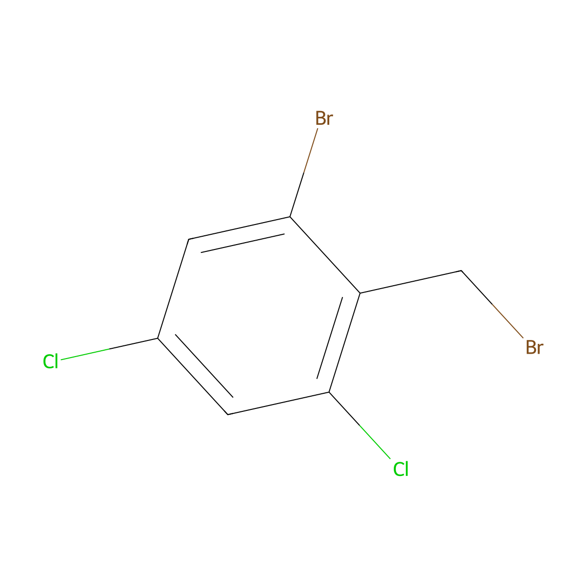 1-Bromo-2-(bromomethyl)-3,5-dichlorobenzene molecular structure, CAS 115615-20-8
