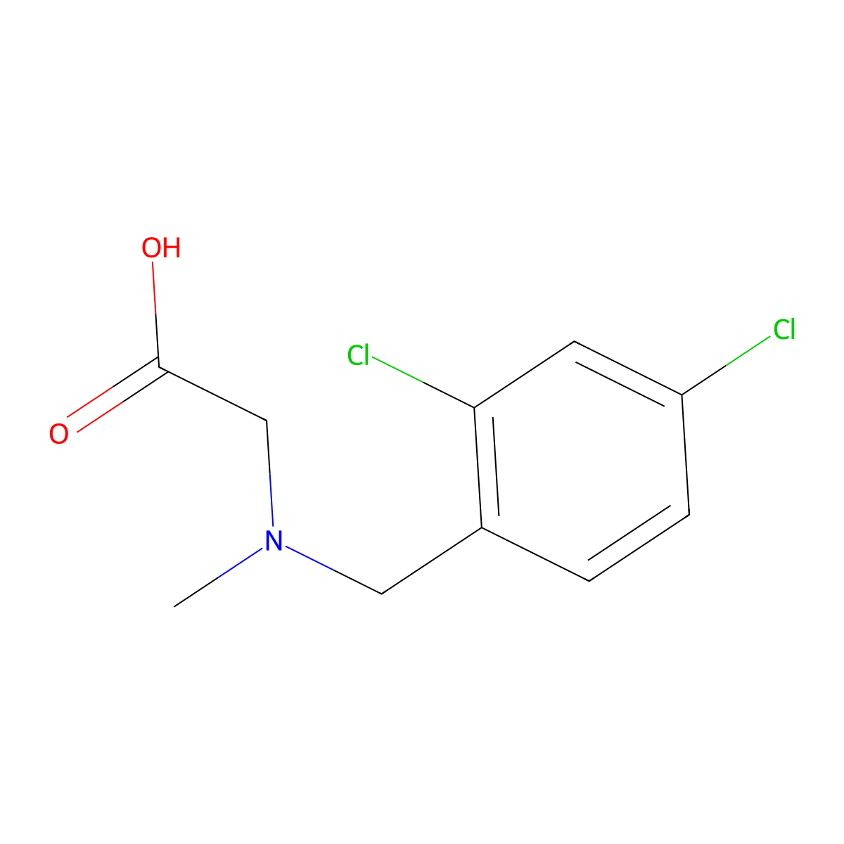 [(2,4-Dichloro-benzyl)-methyl-amino]-acetic acid molecular structure, CAS 1156152-64-5