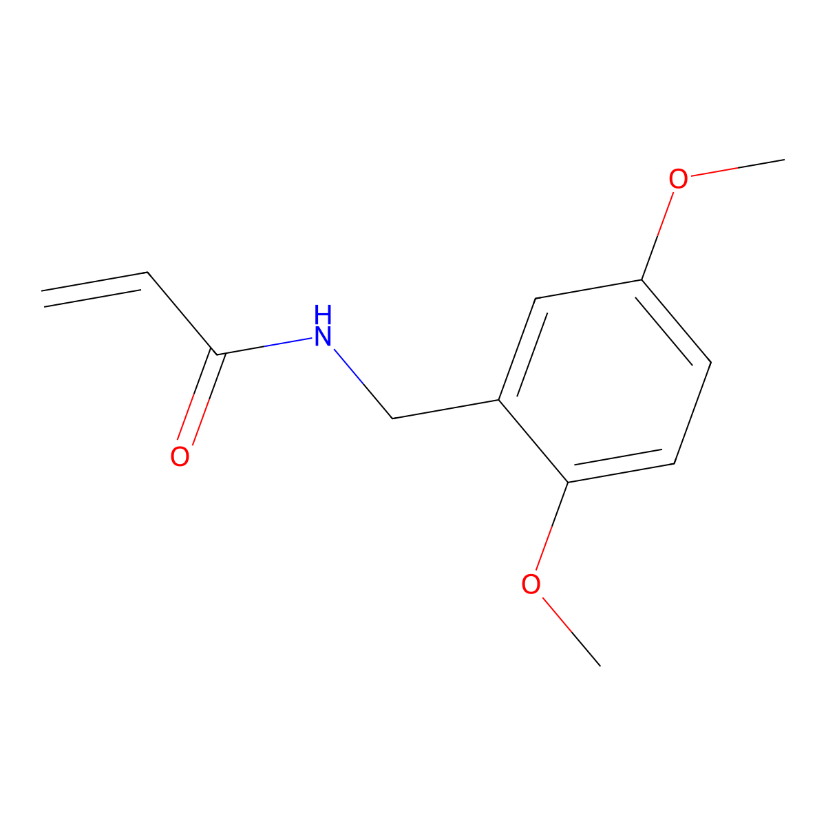N-[(2,5-dimethoxyphenyl)methyl]prop-2-enamide molecular structure, CAS 1156154-03-8