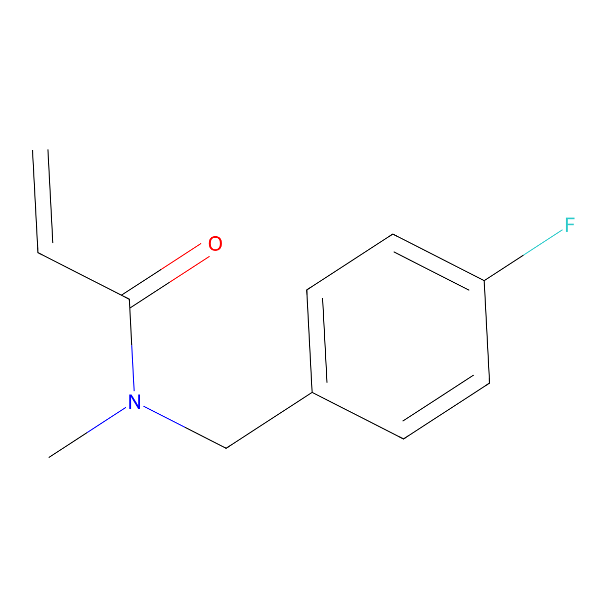 N-[(4-fluorophenyl)methyl]-N-methylprop-2-enamide molecular structure, CAS 1156156-08-9