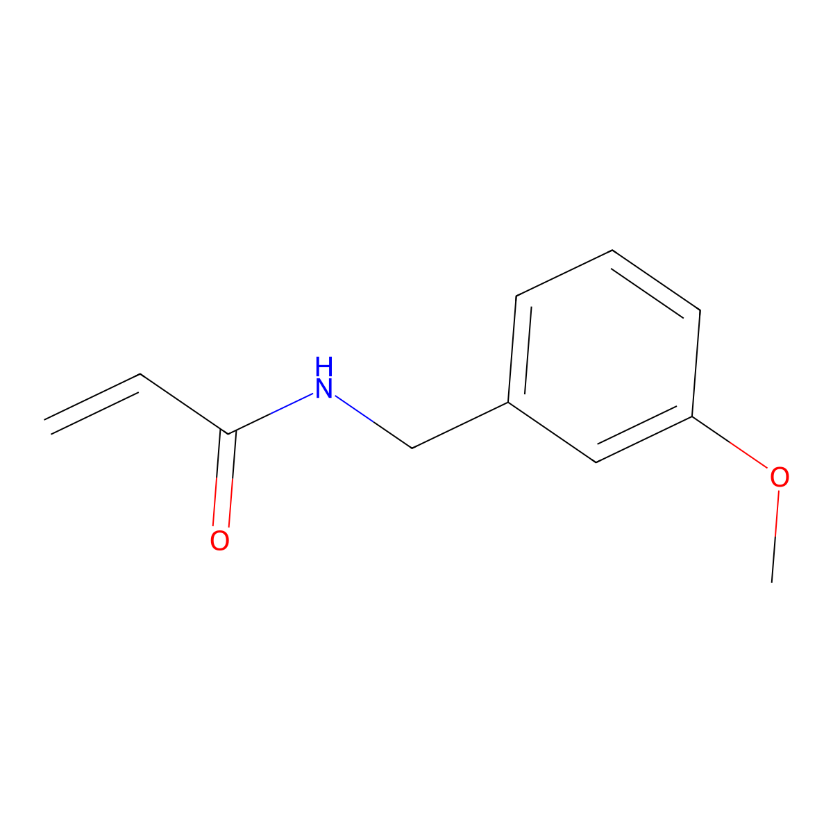 N-[(3-methoxyphenyl)methyl]prop-2-enamide molecular structure, CAS 1156157-22-0