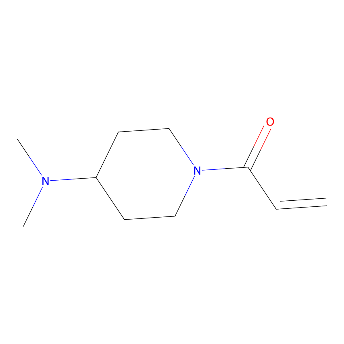 1-[4-(Dimethylamino)piperidin-1-yl]prop-2-en-1-one molecular structure, CAS 1156158-03-0