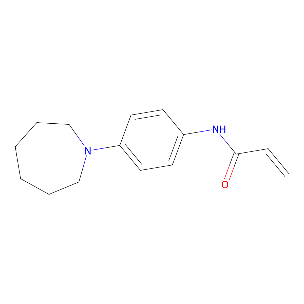 N-[4-(azepan-1-yl)phenyl]prop-2-enamide molecular structure, CAS 1156158-21-2