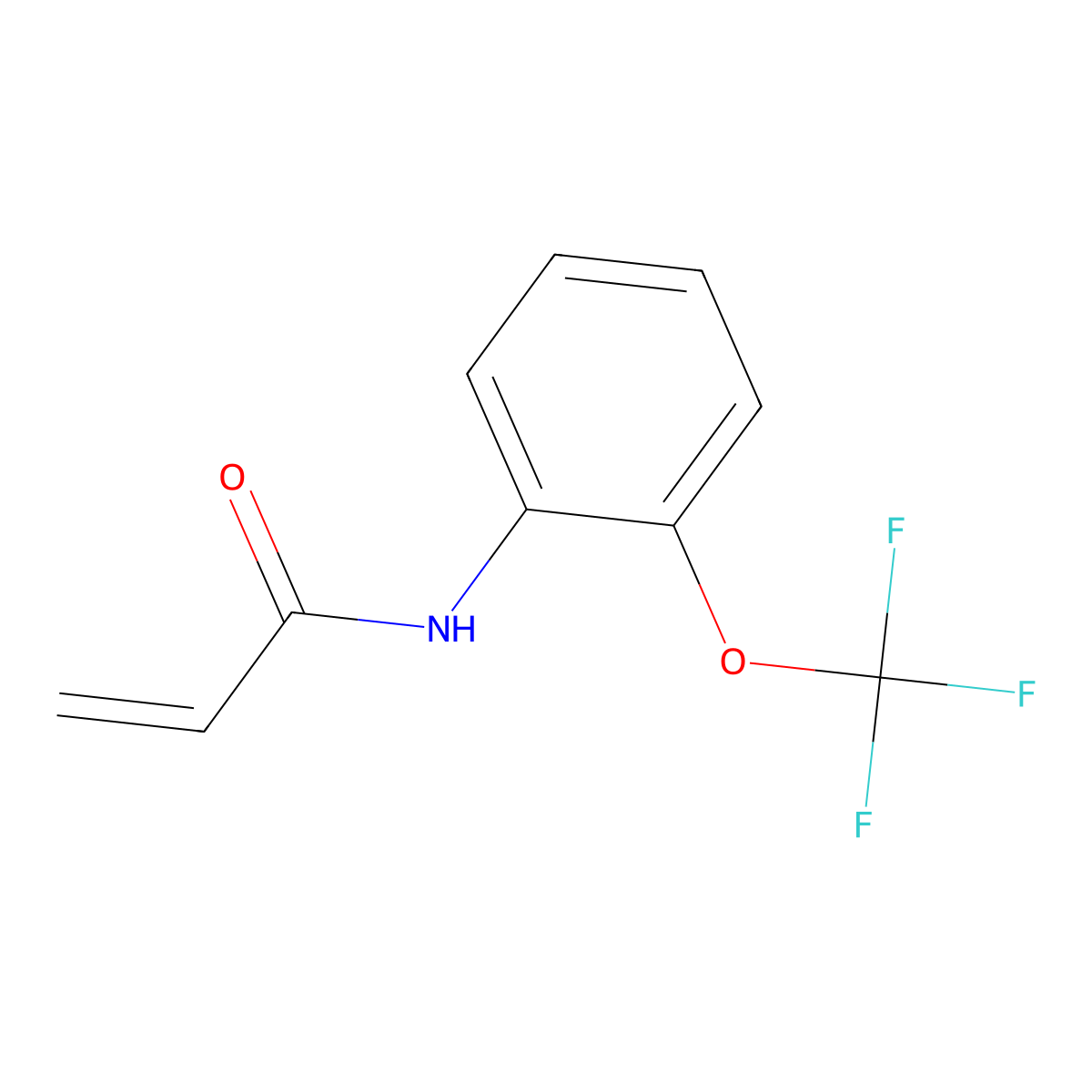 N-[2-(trifluoromethoxy)phenyl]prop-2-enamide molecular structure, CAS 1156159-85-1