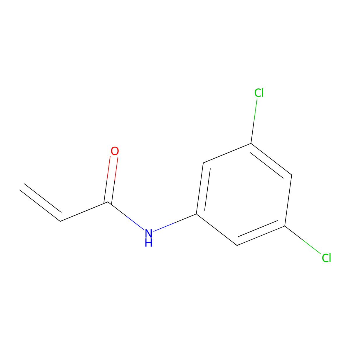 N-(3,5-dichlorophenyl)prop-2-enamide molecular structure, CAS 1156160-19-8