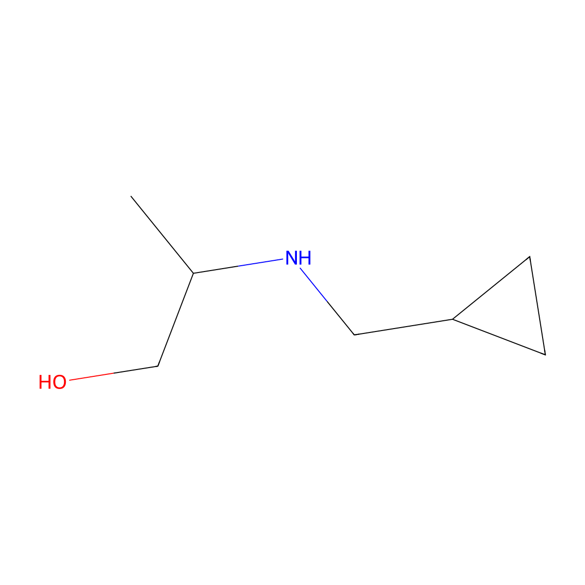2-[(Cyclopropylmethyl)amino]propan-1-ol molecular structure, CAS 1156169-08-2