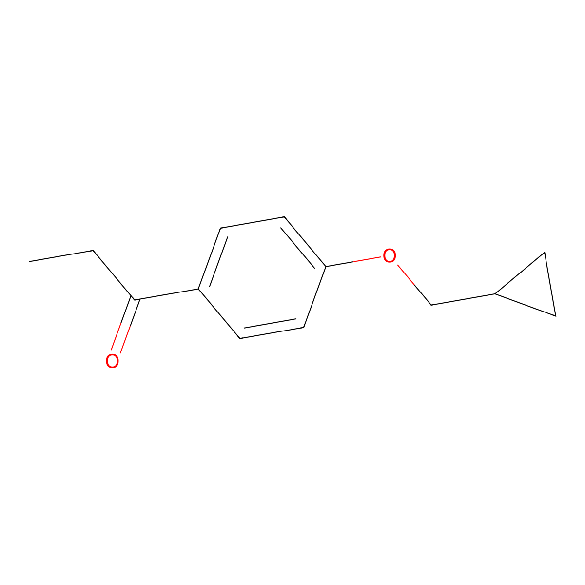 1-(4-(Cyclopropylmethoxy)phenyl)propan-1-one molecular structure, CAS 1156169-97-9