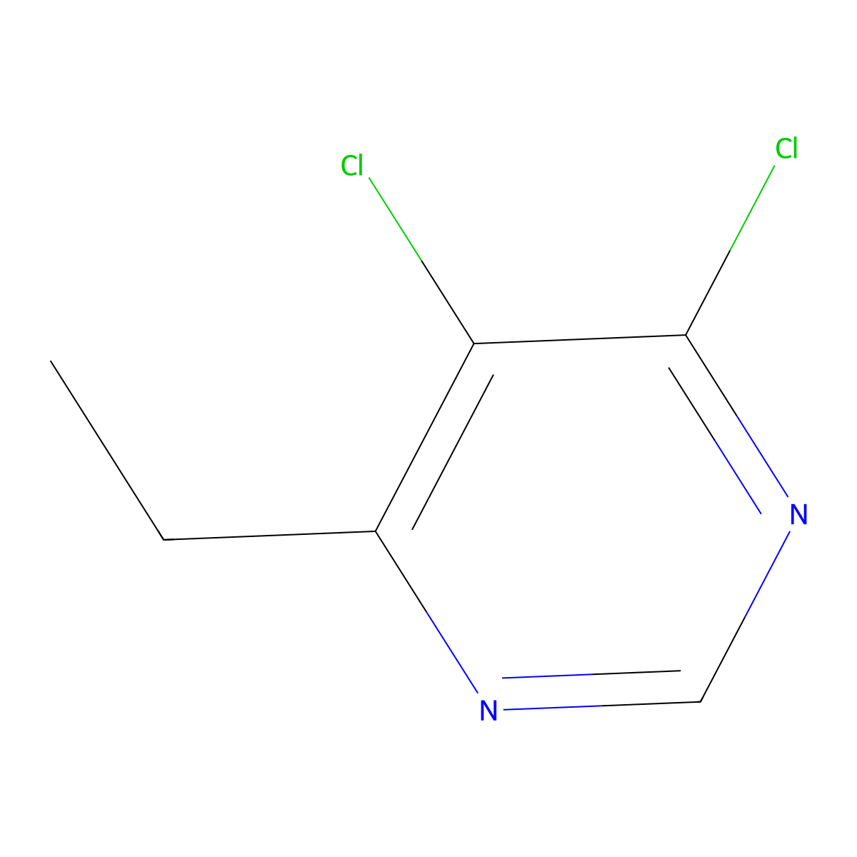 4,5-Dichloro-6-ethylpyrimidine molecular structure, CAS 115617-41-9