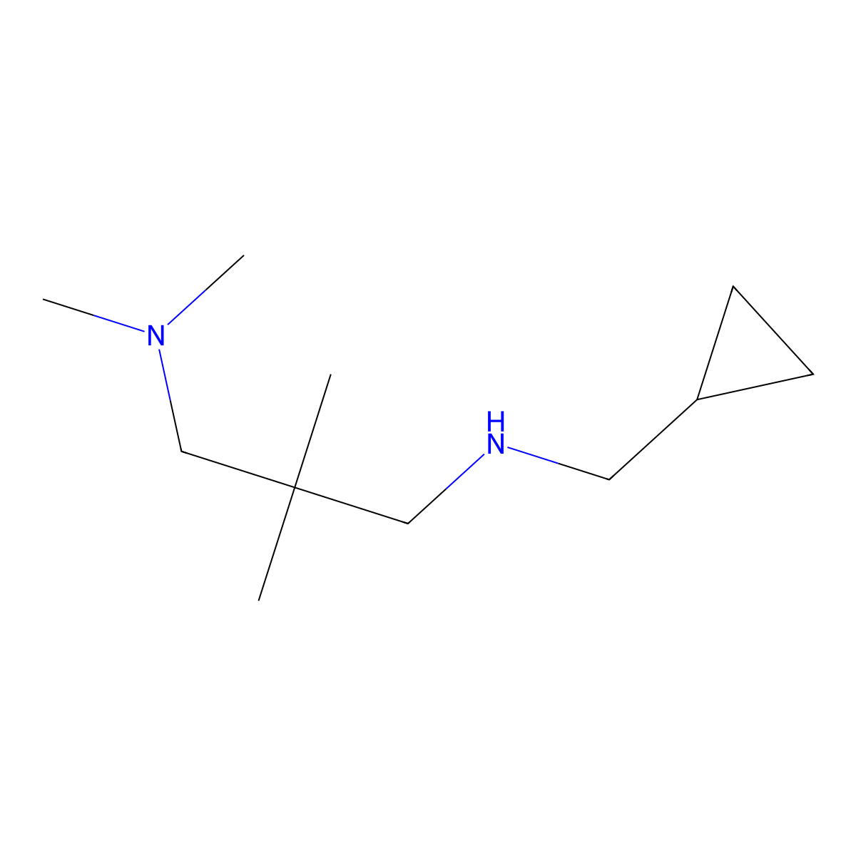 (Cyclopropylmethyl)[3-(dimethylamino)-2,2-dimethylpropyl]amine molecular structure, CAS 1156171-41-3