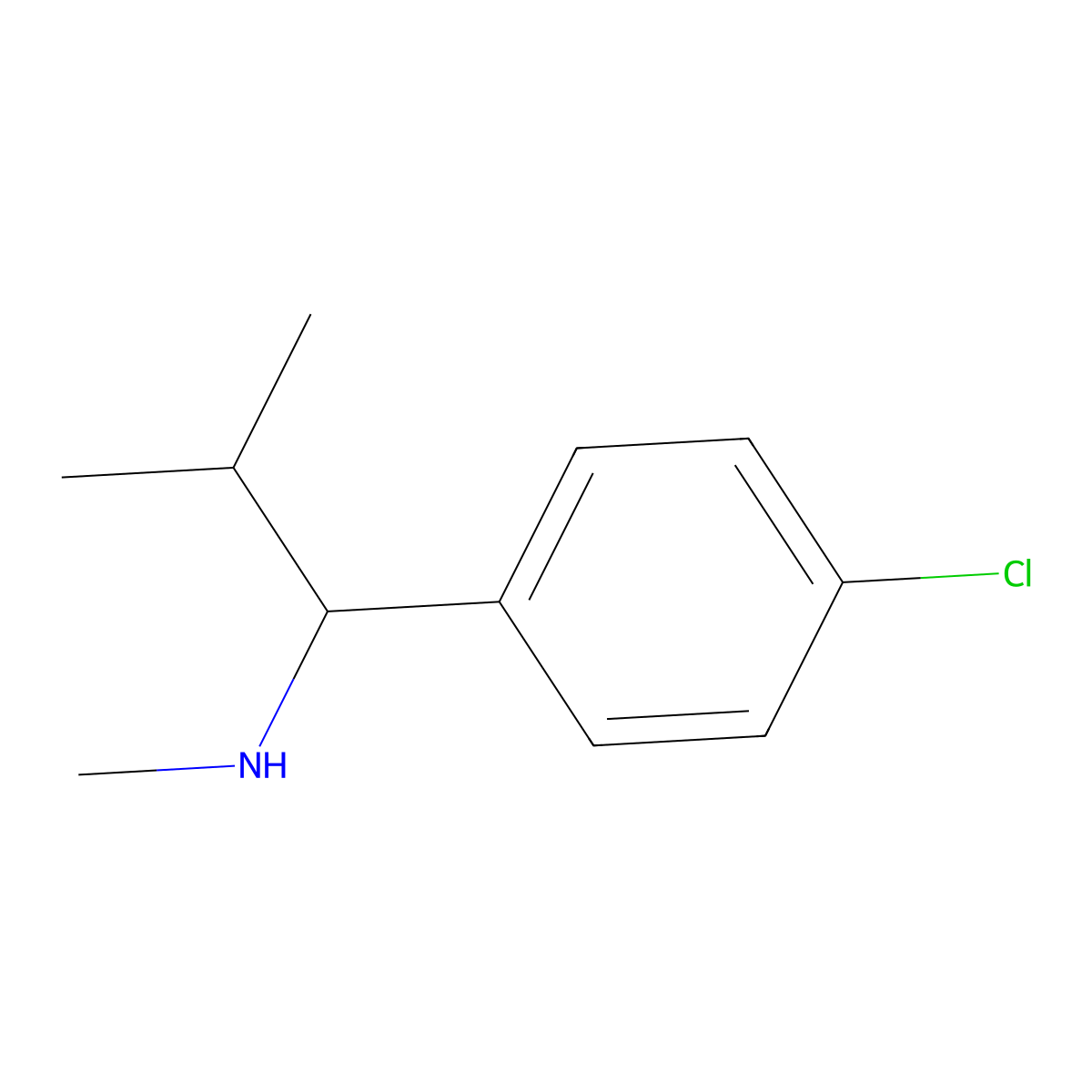 [1-(4-Chlorophenyl)-2-methylpropyl](methyl)amine molecular structure, CAS 1156179-03-1