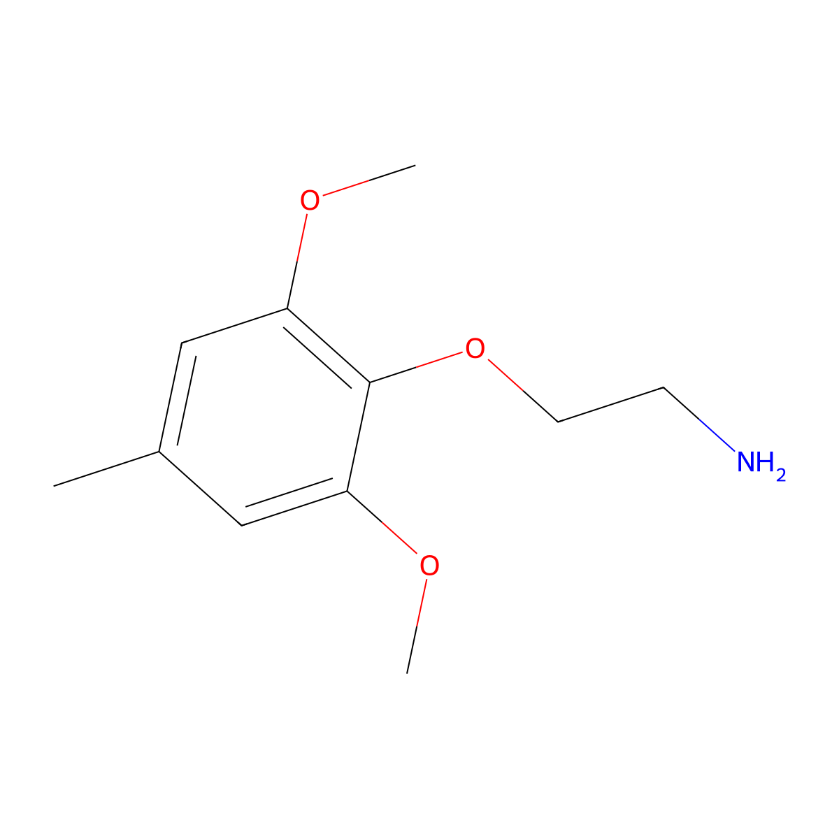 2-(2,6-Dimethoxy-4-methylphenoxy)ethan-1-amine molecular structure, CAS 1156179-33-7