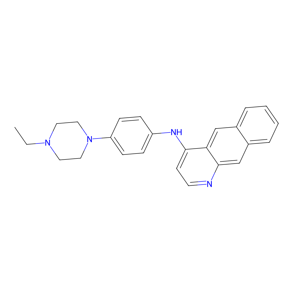 Quinoprazine molecular structure, CAS 115618-99-0