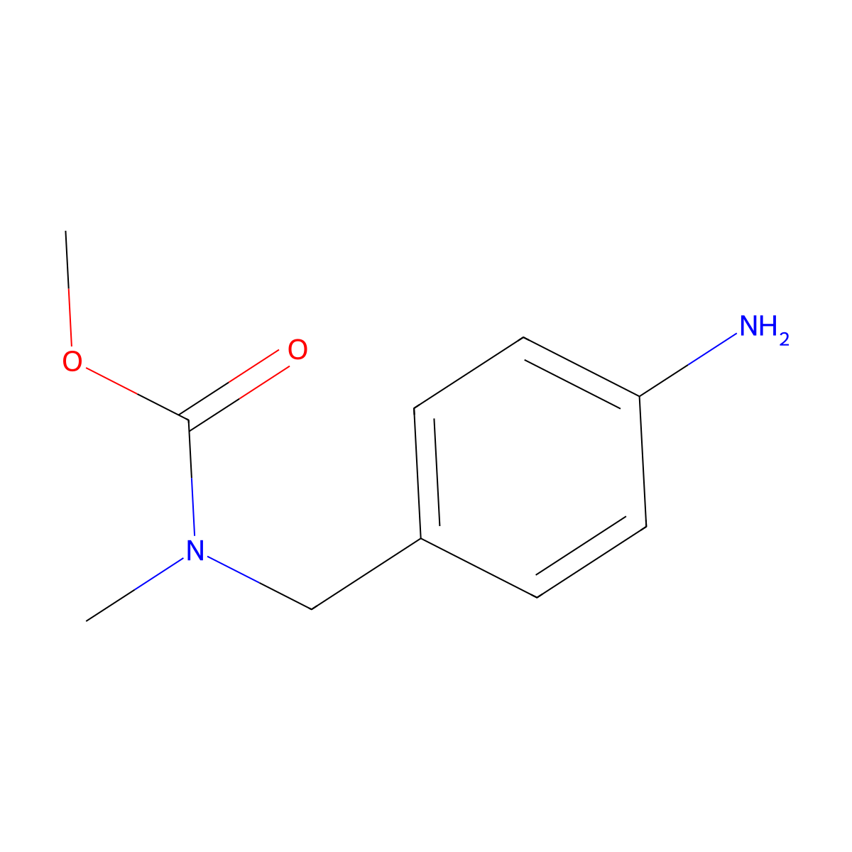 methyl N-[(4-aminophenyl)methyl]-N-methylcarbamate molecular structure, CAS 1156184-09-6