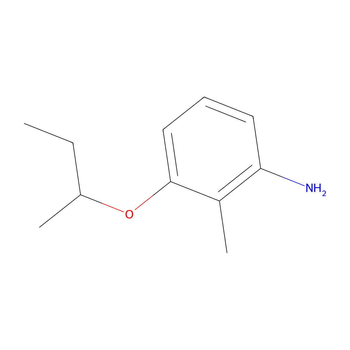 3-(Butan-2-yloxy)-2-methylaniline molecular structure, CAS 1156189-44-4