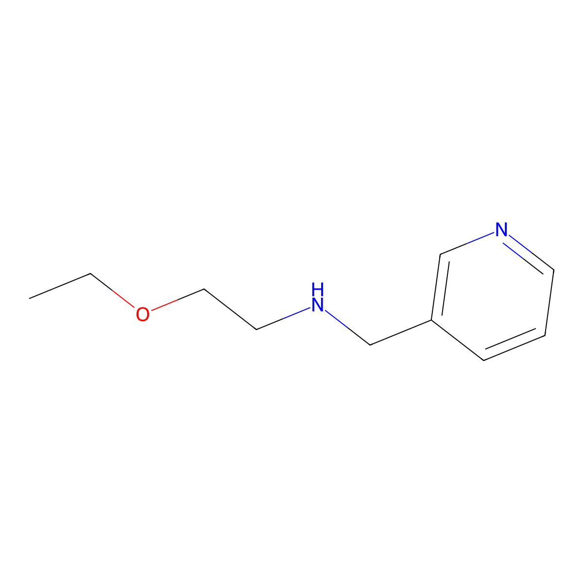 (2-Ethoxyethyl)[(pyridin-3-yl)methyl]amine molecular structure, CAS 1156194-25-0