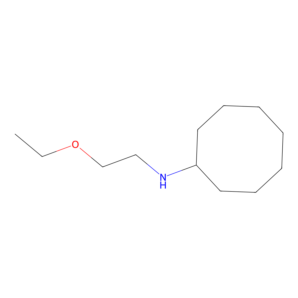 N-(2-ethoxyethyl)cyclooctanamine molecular structure, CAS 1156194-67-0