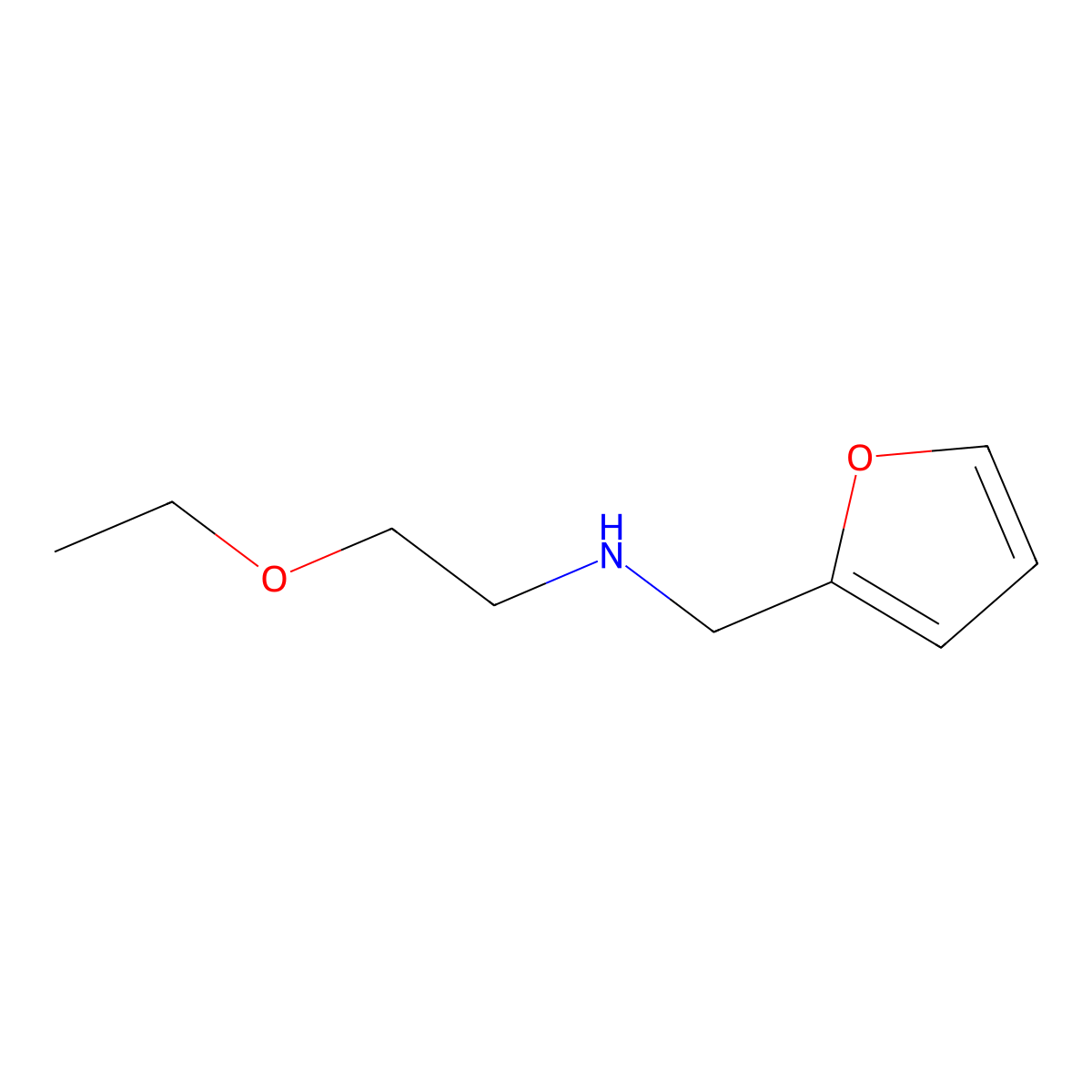(2-Ethoxyethyl)[(furan-2-yl)methyl]amine molecular structure, CAS 1156200-46-2